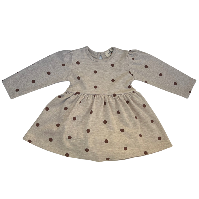 Junior FRACO Ellie Polka Dot Dress front view