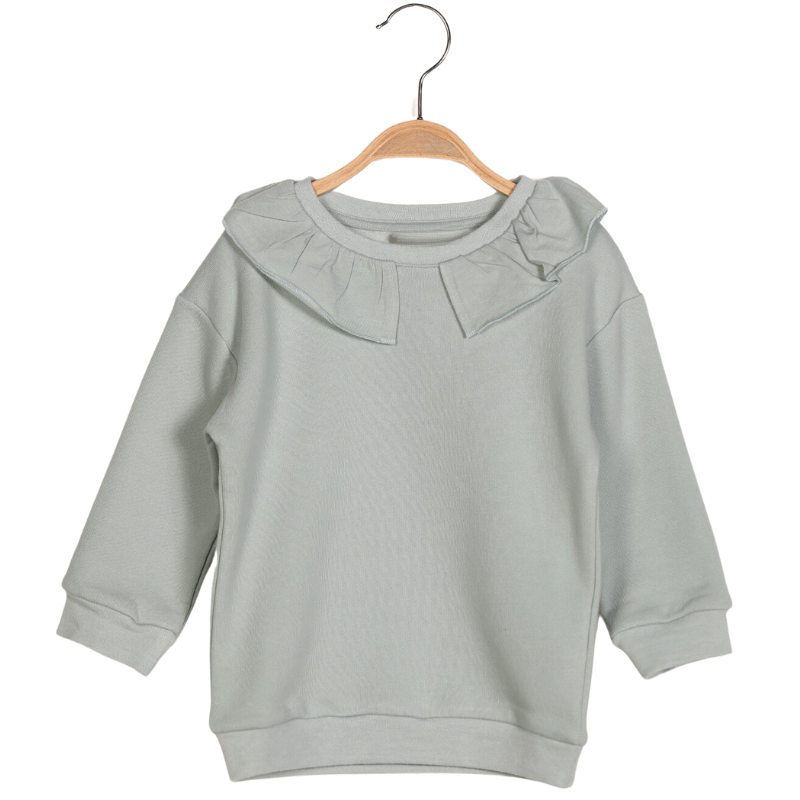 Junior FRACO Jade Frill Neck Jumper front view