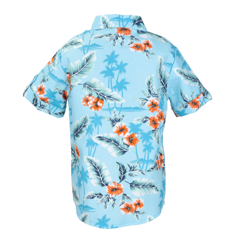 Junior FRACO Koa Beach Print Shirt back view