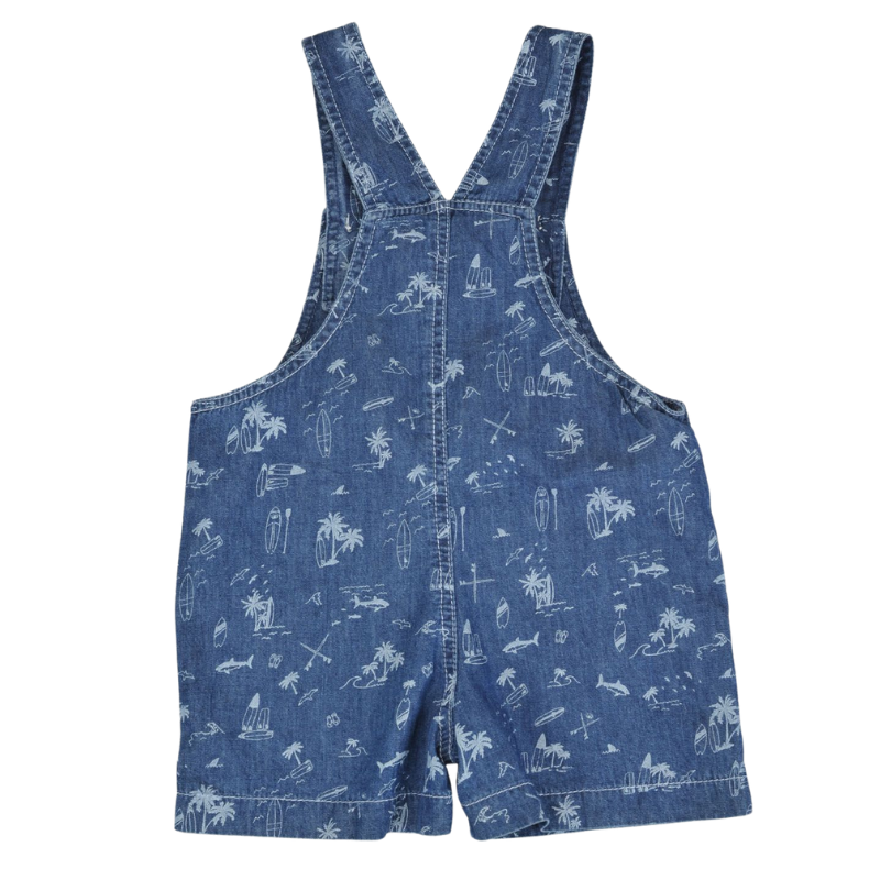 CHARLIE BEACH PRINT DUNGAREE SET